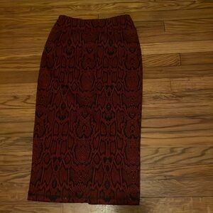 Sexy Snake Print Skirt 🐍